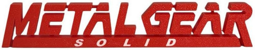 Metal gear solid logo 3d - solid,